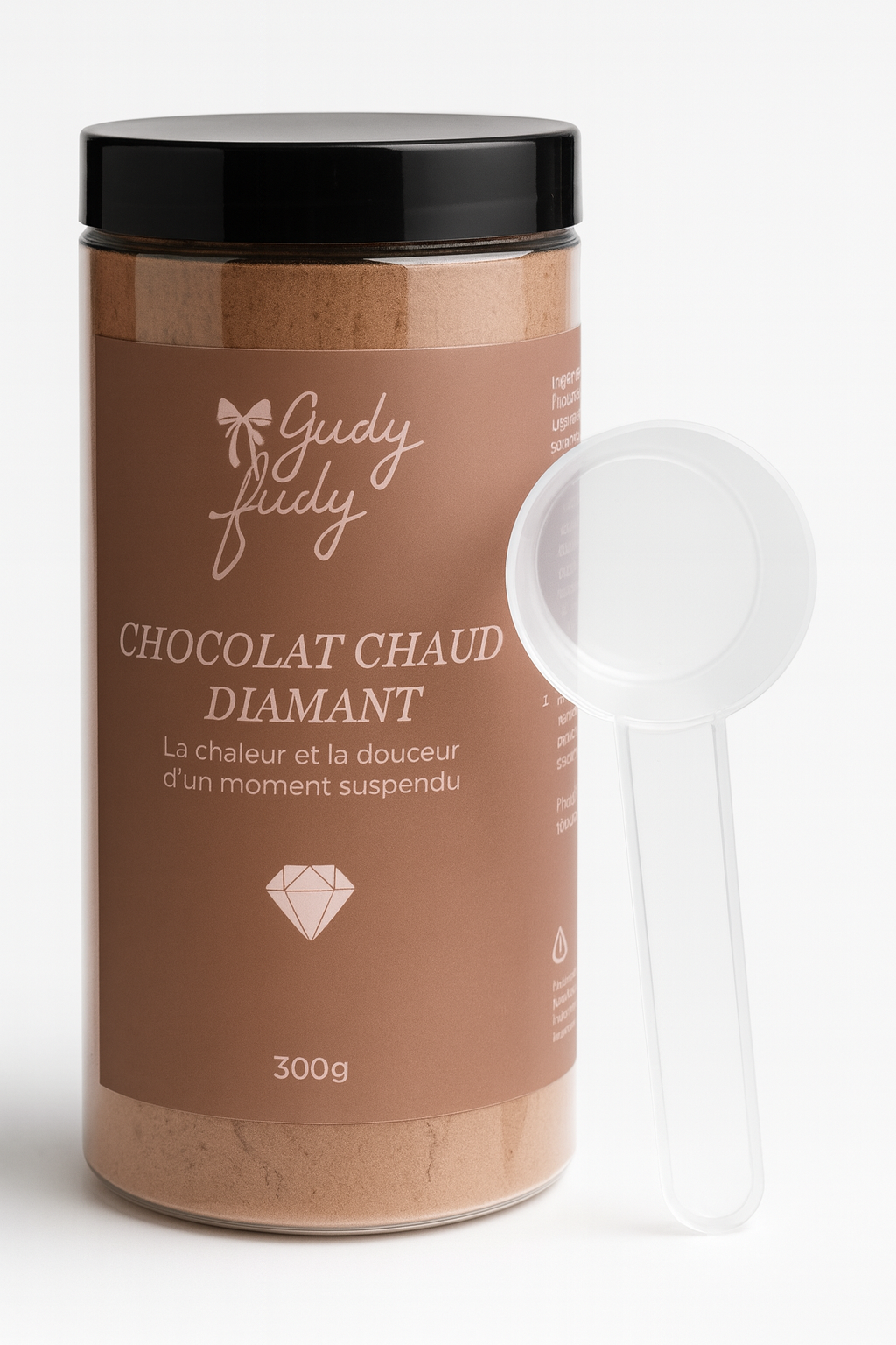 Chocolat chaud Diamant (300 g + 14 diamants) Gudy-Fudy